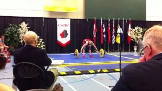 K. Brandt 2013 Canadian Nationals 59kg Snatch