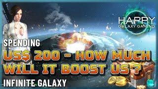 Infinite Galaxy - Is it P2W? - Spending US$ and See How Much It Changes for Me