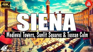  SIENA 4K – Medieval Towers, Sunlit Squares & Tuscan Calm | Ultra HD Cinematic Relaxation