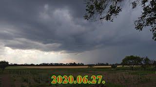 │2020.06.27.│Heves zivatar, szupercella│Heavy Thunderstorm, Supercell│