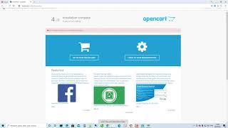 OpenCart установка интернет магазина