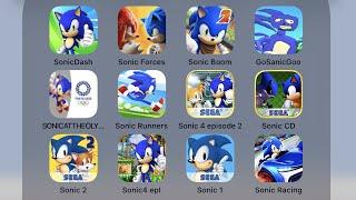 SonicDash,Sonic Forces,Sonic Dash 2: Sonic Boom,Go Sanic Go,Sonic at the Olympic Games,Sonic Runners