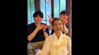 Anushka sen  with Korean friends Korea award video