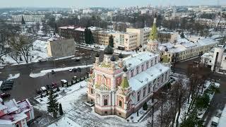 Беларусь. Гродно. Свято-Покровский кафедральный собор. Глазами DJI Mini 3 Pro.