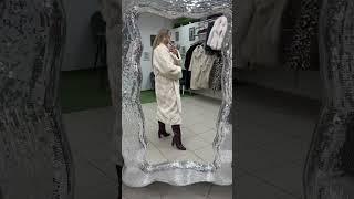 Невероятная шубка с элементами лазерной обработки, в составе 100% шерсть с добавлением шерсти ангоры