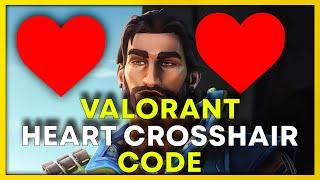 Heart Crosshair Valorant Code 2023