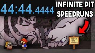 Edging the World Record in Infinite Pit Speedruns