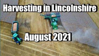Harvesting in Lincolnshire during August 2021