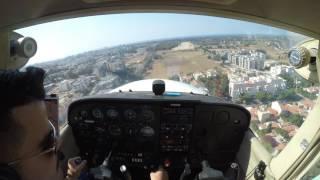 C172 landing in LLHZ (Herzliya airport)