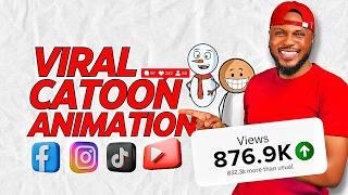 How to Create Viral Stickman Cartoon Animation Videos for Facebook, TikTok, Instagram, and YouTube