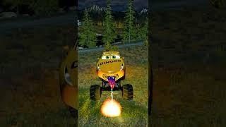 McQueen VS Cruz Ramirez ZOMBIE apocalypse cars in BeamNG.drive