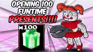 I OPENED 100 FUNTIME PRESENTS FOR THE 0.25% SECRET (Five Nights TD)