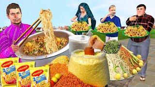 गरीब मैगी भेल पूरी वाला Maggie Bhel Puri Wala Village Maggi Street Food Comedy Video Hindi Kahaniya