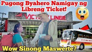 WowPugong Byahero Namigay ng Libreng Ticket sa Bus! | 3 Marias sa Laguna Masayang Nakita si Madam!