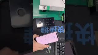 How to set up mobile NFC to access control machine model SF2 TF9 （13.56mhz）