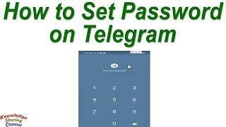 How to put Password on Telegram