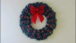 DIY: Christmas Wreath from Upcycled Egg Cartons {MadeByFate} #220