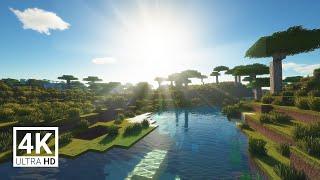 Minecraft Realistic Texture Pack in 4K - SEUS Shader RayTracing - Realism Mats - 4K Test Video