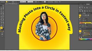 Masking Photo into a Circle in Fastest way | Adobe Illustrator |