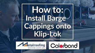 How to: Install Barge Capping Roof Flashing on KLIP LOK roofing | Metal Roofing Online