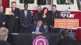 Portion of I-90 to be renamed for Cleveland firefighter Johnny Tetrick after Gov. DeWine signs bill