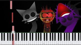 Incredibox Sprunki Phase 5 Sounds  Piano Tutorial