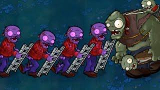 4 Ladder Zombies vs 1 Gargantuar FIGHT // Plants vs Zombies