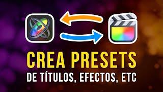  Tutorial Motion 5 - Final Cut Pro  PERSONALIZA títulos, transiciones, efectos, etc...