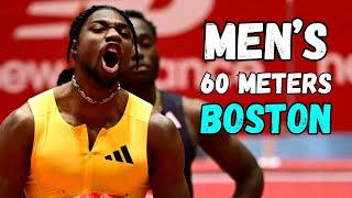 Noah Lyles vs Marcell Jacobs over 60 meters II 2025 New Balance Grand Prix Boston