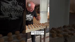 Mr. Hammerhand sets walnut breaking world record                  : Melisa Dzemli via ViralHog