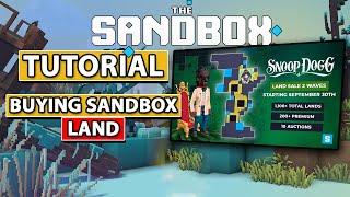 Sandbox Game - How To Buy Land | Blockchain Gaming