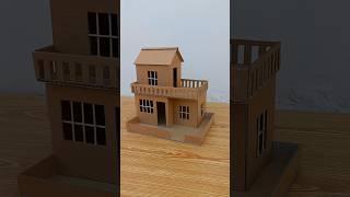 How To Make Cardboard House DIY Miniature Cardboard House Making For School Project