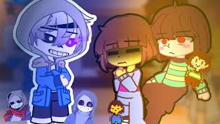 ||undertale reacts to dust sans/dusttale || реакция андертейл на даст санс/дасттейл || rus/eng