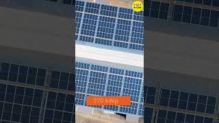 370 KW Commercial Solar Installation with Sungrow Inverter | Metal Profile Shed Structure