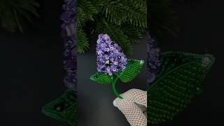 🪻 Брошь "Сирень" из бисера