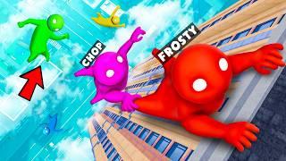 GANG BEASTS CHOP AND FROSTY FIGHT 8 PLAYERS TEAM BATTLE