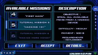 How to play The Lonely Hacker - Mission 5 Gameplay Walktrough