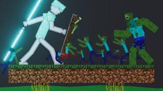 Ultimate Minecraft Creatures Vs Giant People: Acid Arena Showdown In People Playground