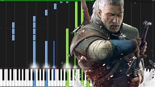 Geralt of Rivia (Main Theme) - The Witcher 3 [Piano Tutorial] (Synthesia) // ThePandaTooth