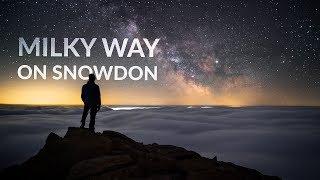 Milky Way above a Cloud Inversion on Snowdon, Wales