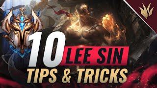 10 ADVANCED Lee Sin Tips & Tricks ONLY ONE TRICKS ABUSE - League of Legends