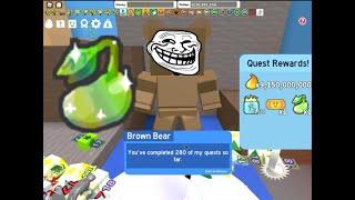 Finishing Brown Bear's 280th Quest - GETTING 1 MAGIC BEAN FROM BROWN BEAR