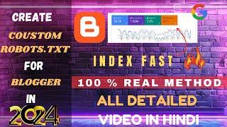 How To Add Custom Robot.TXT In Blogger 2024 | Custom Rbots.txt Blogger Pro Blogging Tips | MT TUTOR