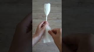 DIY  Napkin Rose Flower #shorts