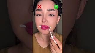 Lips hack with cotton swab. #makeuptutorial #beautyblogger #makeuptricks #fyp #beautyinspiration
