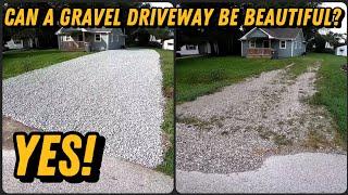 MORE GRASS THAN GRAVEL! Gravel Driveway Repair-Schott Services