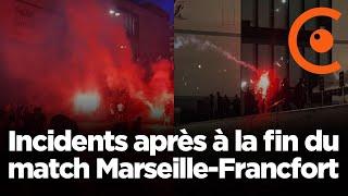 Incidents et tensions après Marseille-Francfort (13/14 septembre 2022, Vélodrome, Marseille) [4K]