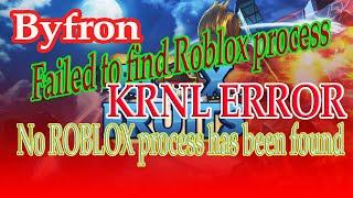 Fix Failed to find Roblox process KRNL | No ROBLOX process has been found KRNL | Bypass byfron 2023