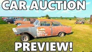 Auction Time! Small Collector Car Auction PREVIEW! Mustangs, Tri-Fives, Old Fords, Its All For Sale!