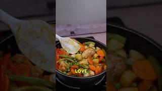 This woman cooking is truly creative